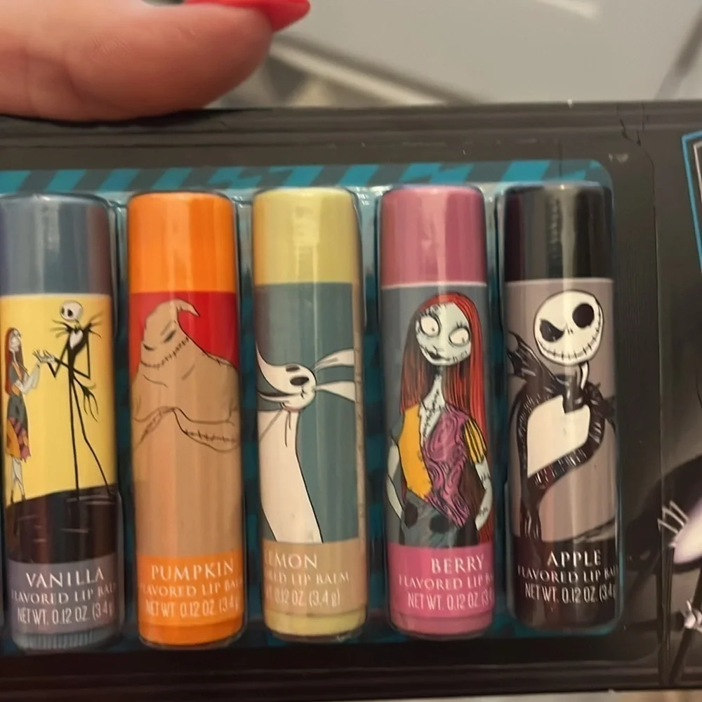 Disney Flavored Lip Balm Nightmare Before Christmas Pack of 8 NWT